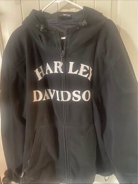 Harley-Davidson Black Zip Front Performance Jacket